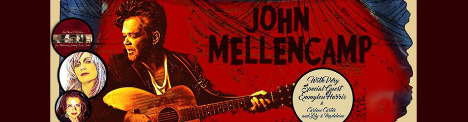 John Mellencamp, Emmylou Harris & Carlene Carter at St Augustine Amphitheatre