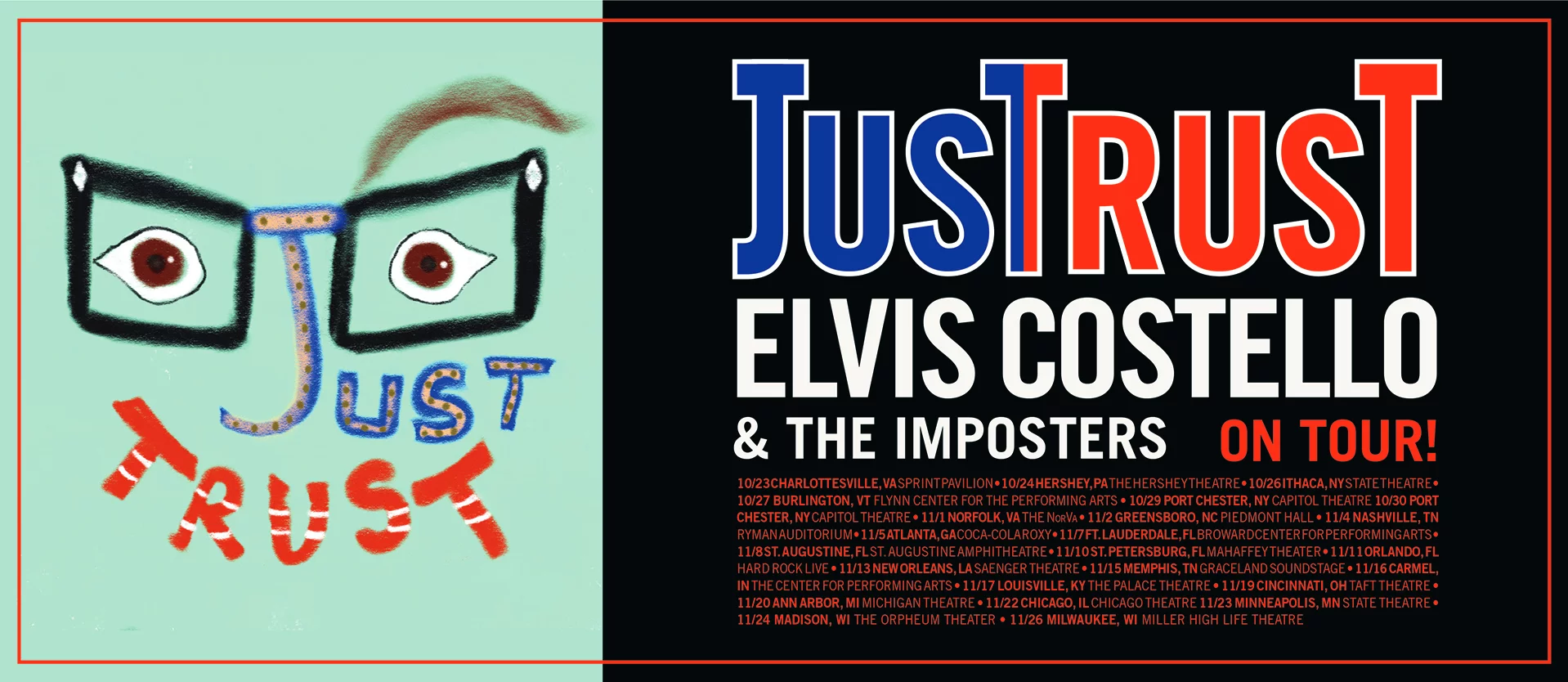 Elvis Costello and The Imposters at St Augustine Amphitheatre tickets Elvis Costello and The Imposters at St Augustine Amphitheatre