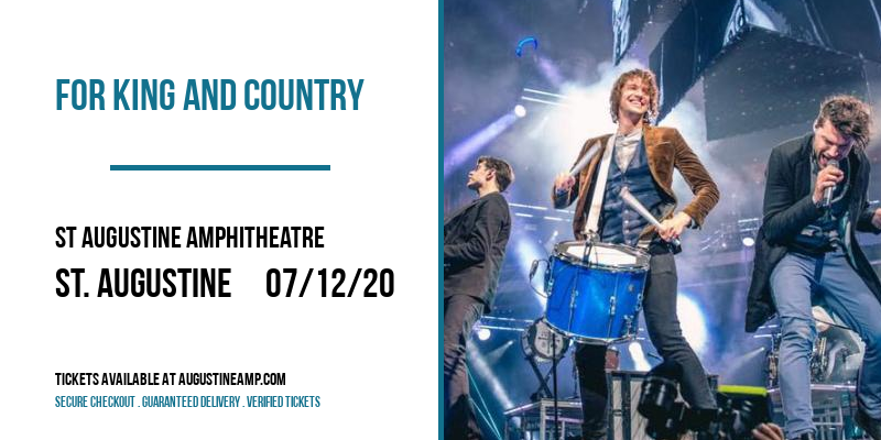 For King and Country at St Augustine Amphitheatre