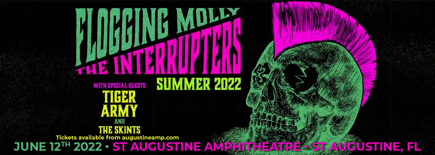Flogging Molly & The Interrupters Summer Tour at St Augustine Amphitheatre