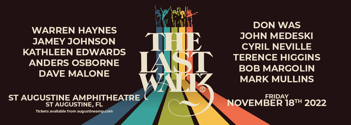 The Last Waltz Tour: Warren Haynes, Jamey Johnson, Kathleen Edwards, Anders Osborne, Dave Malone, and more at St Augustine Amphitheatre