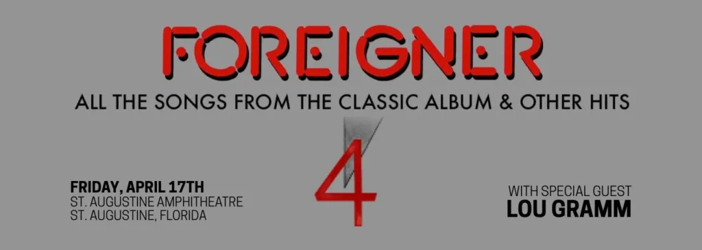 Foreigner & Lou Gramm at St. Augustine Amphitheatre