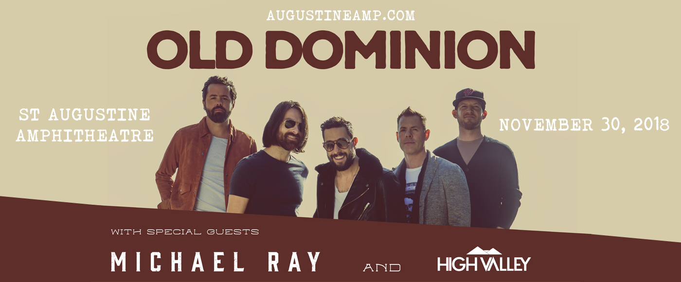 Old Dominion at St Augustine Amphitheatre tickets Old Dominion at St Augustine Amphitheatre