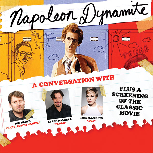 Napoleon Dynamite: A Conversation with Jon Hader, Efren Ramirez & Tina Majorino at St Augustine Amphitheatre