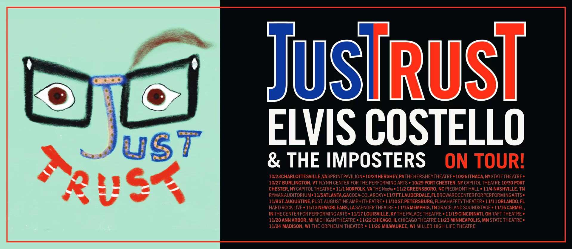 Elvis Costello and The Imposters  at St Augustine Amphitheatre
