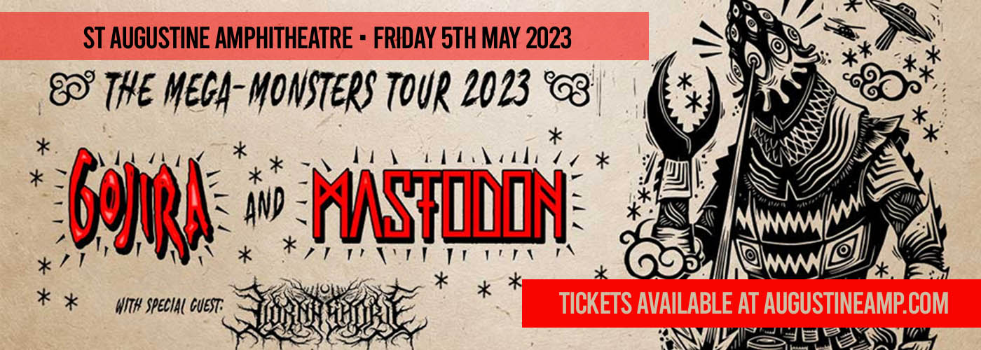 Mastodon & Gojira at St Augustine Amphitheatre tickets Mastodon & Gojira at St Augustine Amphitheatre