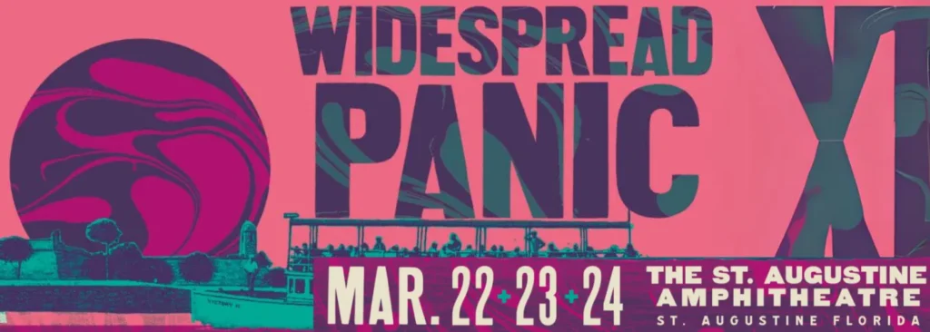 Widespread Panic - 3 Day Pass at St. Augustine Amphitheatre