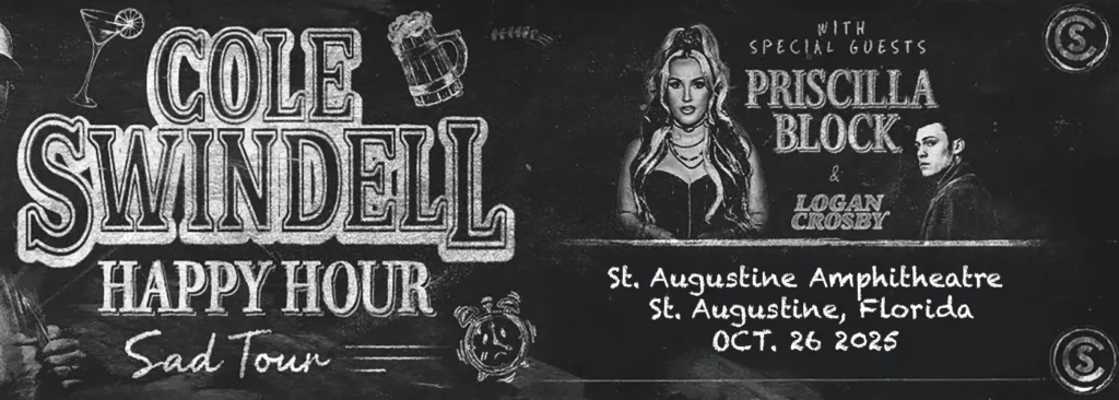 Cole Swindell & Priscilla Block at St. Augustine Amphitheatre